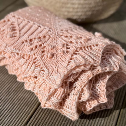 Blossom Baby Blanket Knitting Pattern