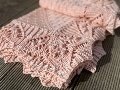 Blossom Baby Blanket Knitting Pattern