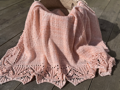 Blossom Baby Blanket Knitting Pattern