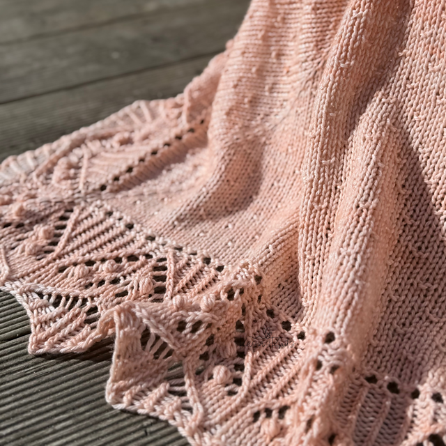Blossom Baby Blanket Knitting Pattern