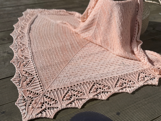 Blossom Baby Blanket Knitting Pattern