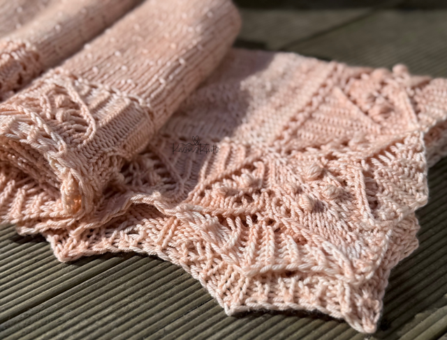 Blossom Baby Blanket Knitting Pattern