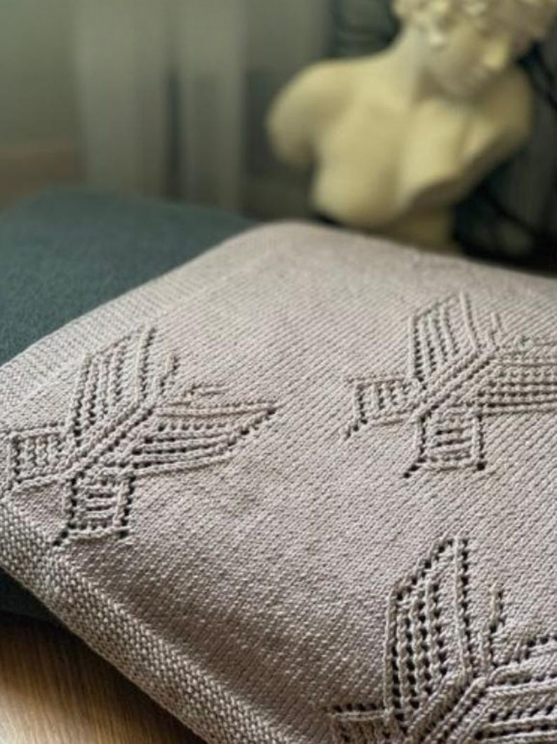 Butterfly Throw Knitting Pattern
