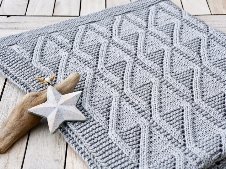 Textured Baby Blanket Knitting Pattern