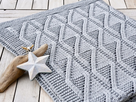 Textured Baby Blanket Knitting Pattern