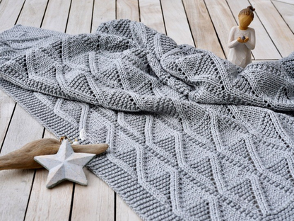 Textured Baby Blanket Knitting Pattern