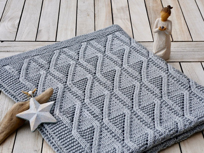 Textured Baby Blanket Knitting Pattern