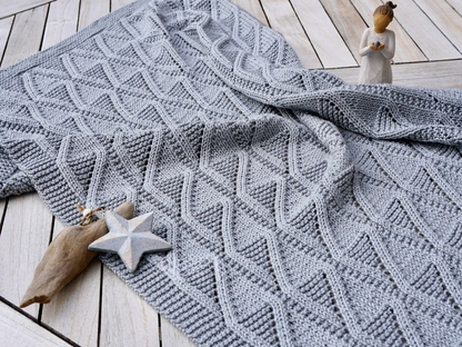 Textured Baby Blanket Knitting Pattern