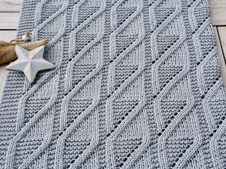 Textured Baby Blanket Knitting Pattern