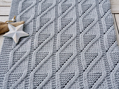 Textured Baby Blanket Knitting Pattern
