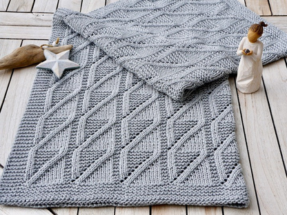 Textured Baby Blanket Knitting Pattern