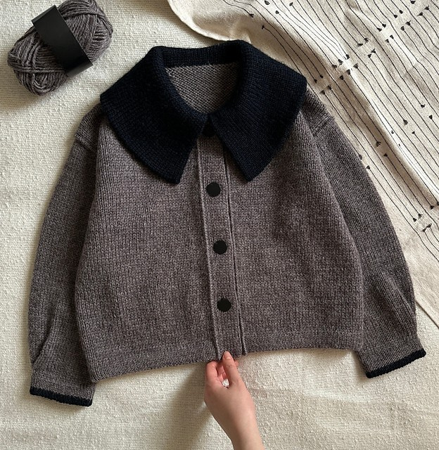 Kids Collar Jacket Knitting Pattern