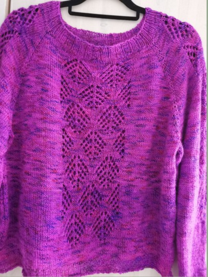 Tree Lace Raglan Knitting Pattern