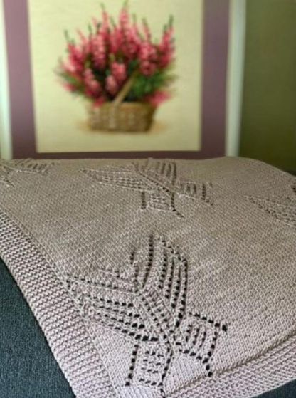 Butterfly Throw Knitting Pattern