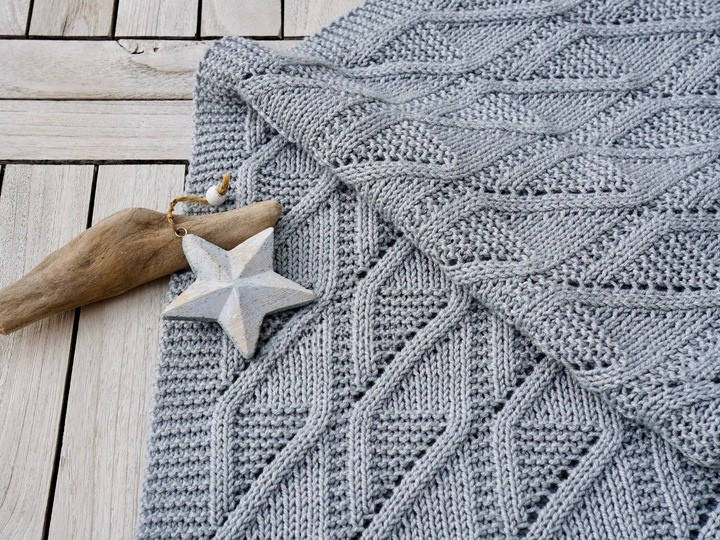 Textured Baby Blanket Knitting Pattern