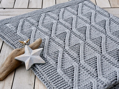 Textured Baby Blanket Knitting Pattern