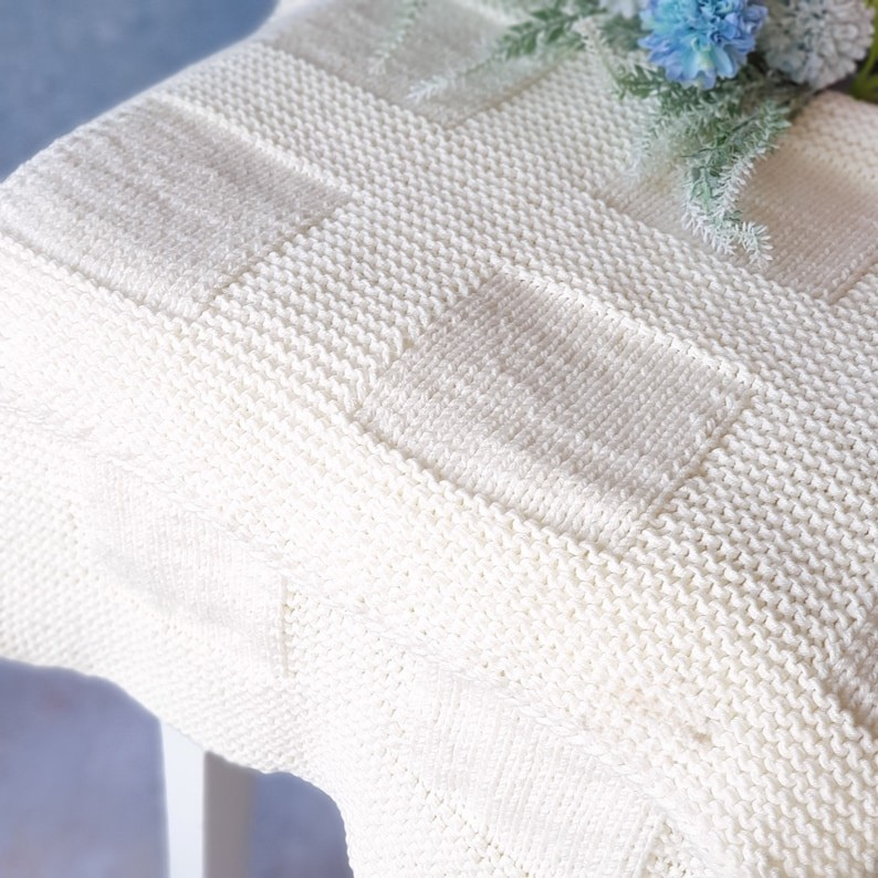 Beginner Baby Blanket Knitting Pattern