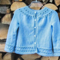 Kids Lace Cardigan Knitting Pattern