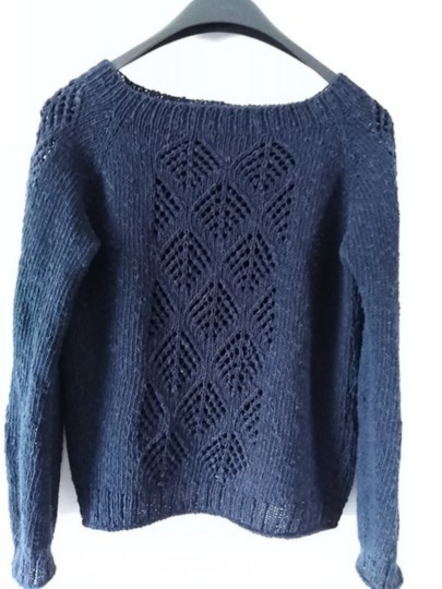 Tree Lace Raglan Knitting Pattern