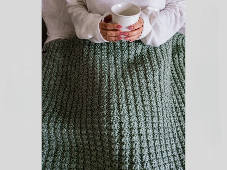 Textured Throw Blanket Knitting Pattern