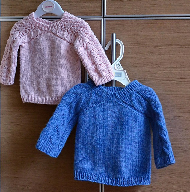 Kids Lace Sweater Knitting Pattern