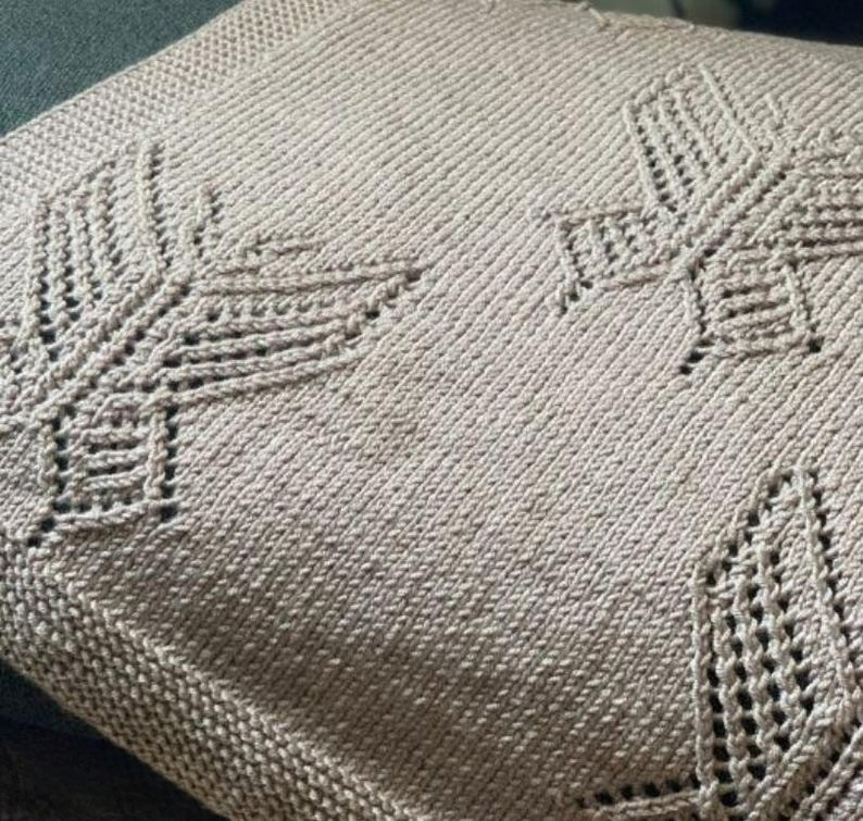 Butterfly Throw Knitting Pattern