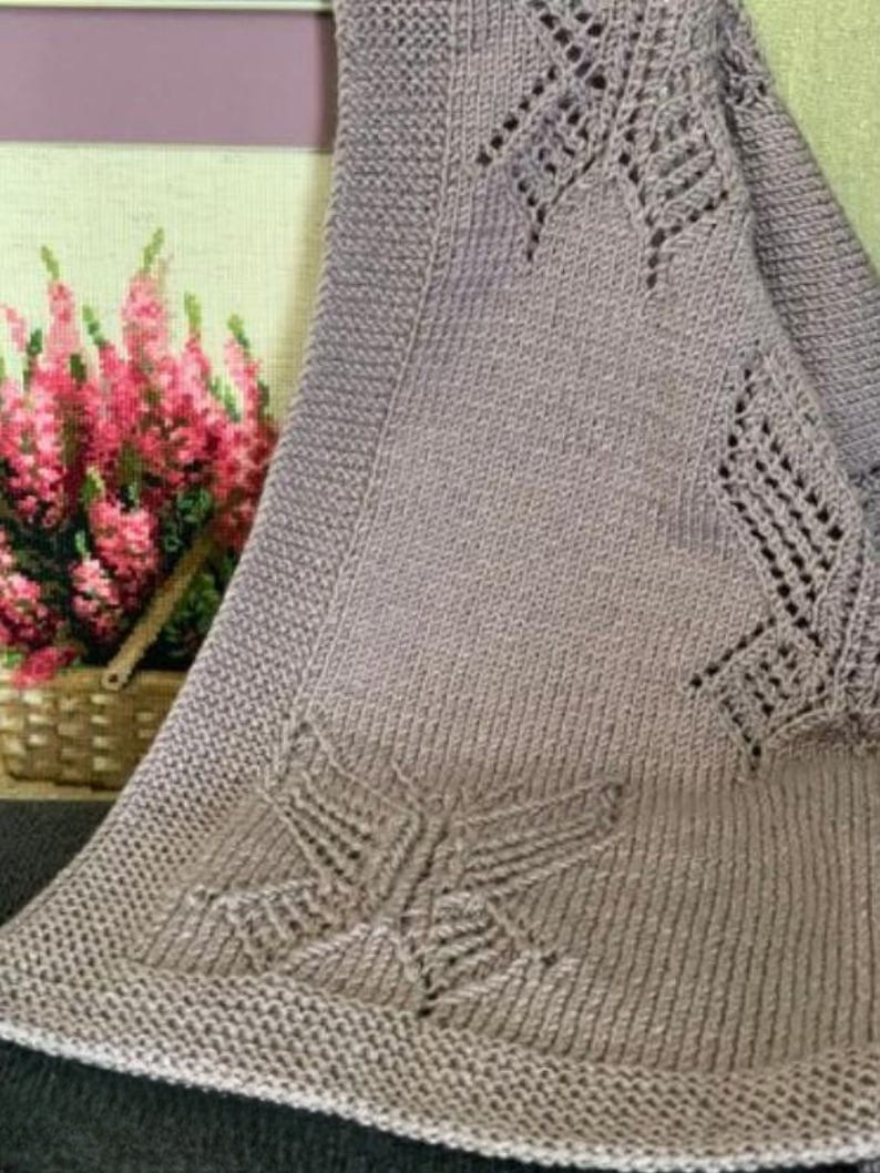 Butterfly Throw Knitting Pattern