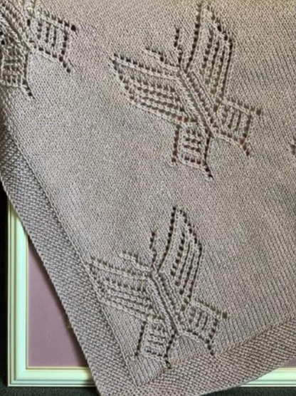 Butterfly Throw Knitting Pattern