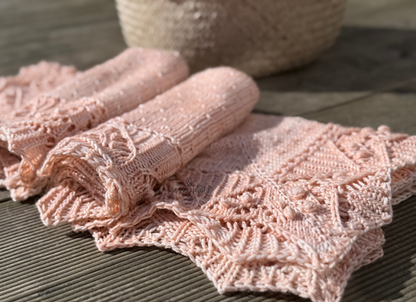 Blossom Baby Blanket Knitting Pattern
