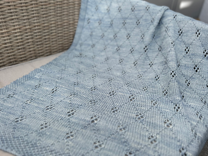 Diamond Baby Blanket Knitting Pattern