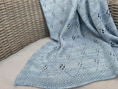 Diamond Baby Blanket Knitting Pattern