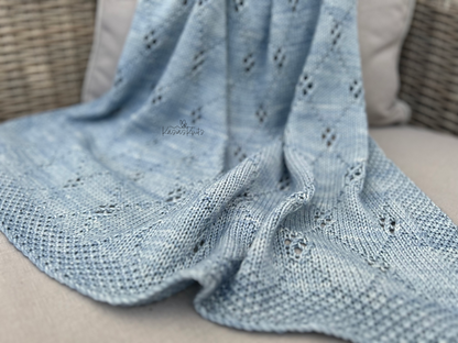 Diamond Baby Blanket Knitting Pattern