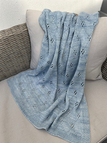 Diamond Baby Blanket Knitting Pattern