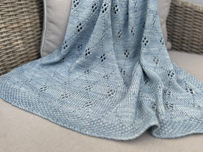 Diamond Baby Blanket Knitting Pattern