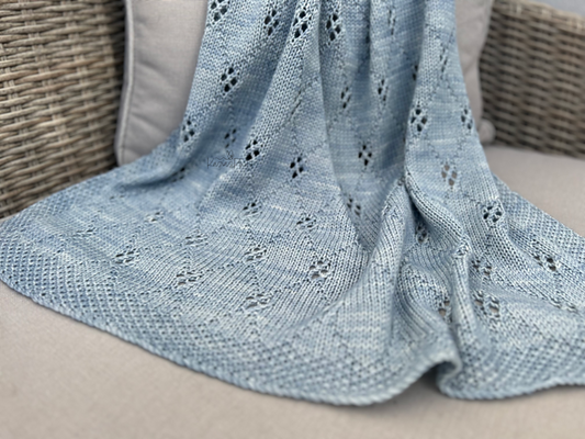 Diamond Baby Blanket Knitting Pattern