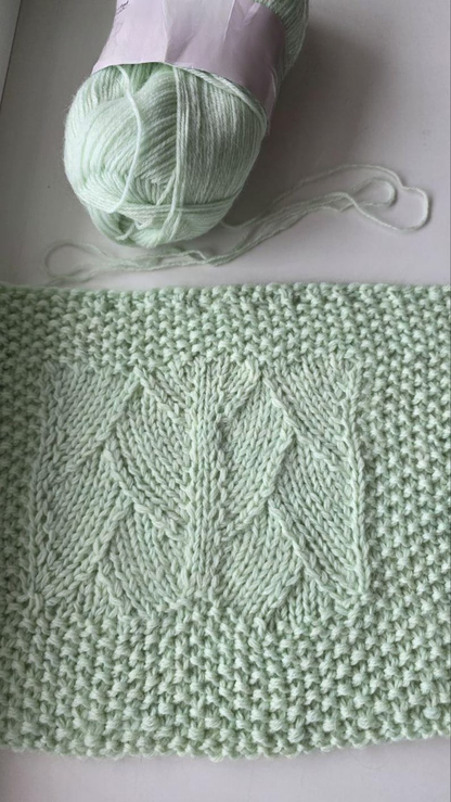 Cable Baby Blanket Knitting Pattern