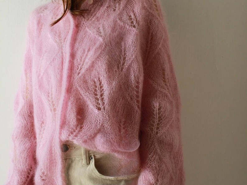 Tender Leaves Cardigan Knitting Pattern