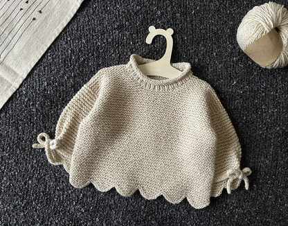 Baby Scallop Sweater Knitting Pattern