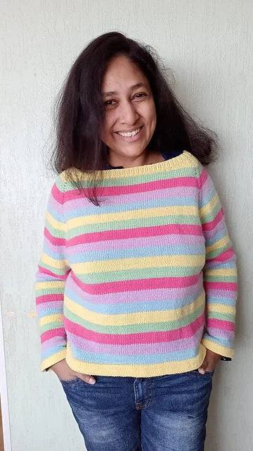 Colorline Sweater Knitting Pattern