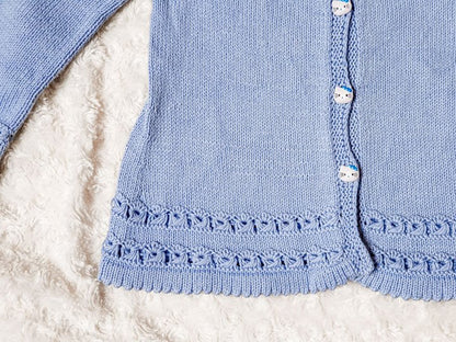 Kids Lace Cardigan Knitting Pattern