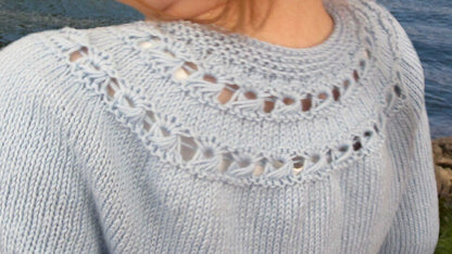 Kids Lace Cardigan Knitting Pattern