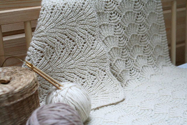 Seashell Blanket Knitting Pattern