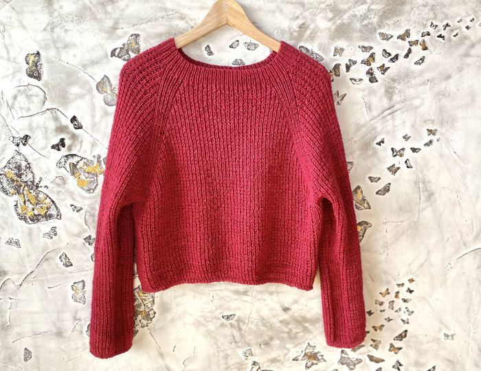 Basic Raglan Sweater Knitting Pattern