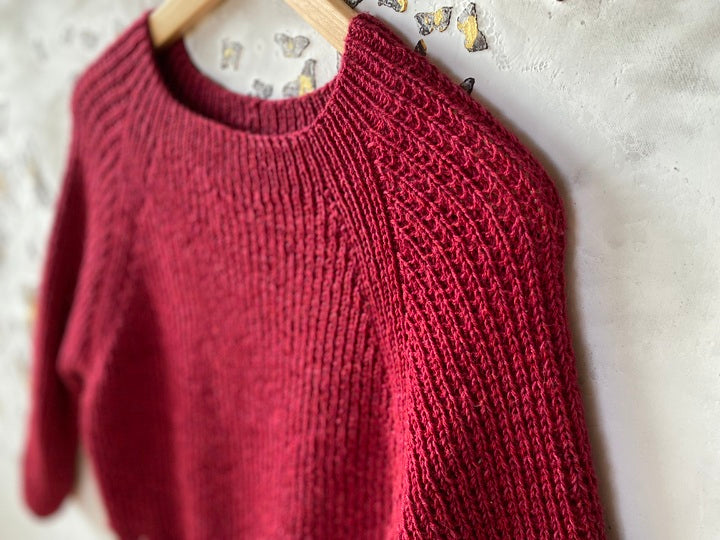 Basic Raglan Sweater Knitting Pattern