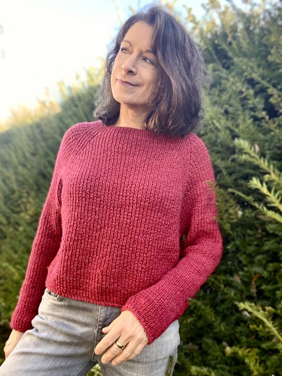 Basic Raglan Sweater Knitting Pattern