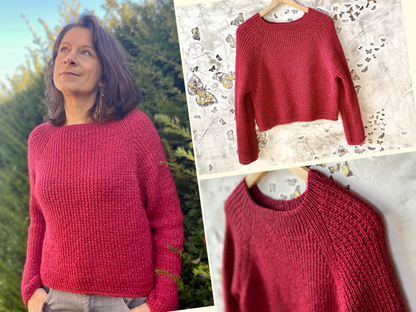 Basic Raglan Sweater Knitting Pattern