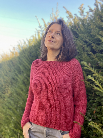Basic Raglan Sweater Knitting Pattern