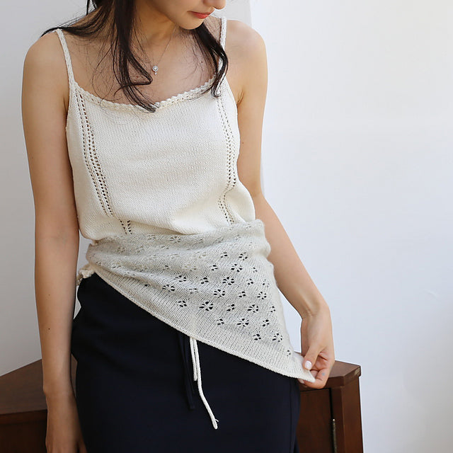 Summer Ribbon Tank Knitting Pattern
