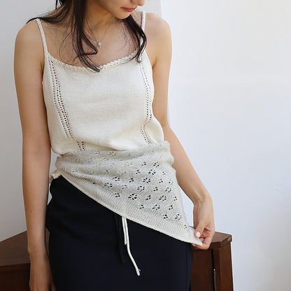 Summer Ribbon Tank Knitting Pattern