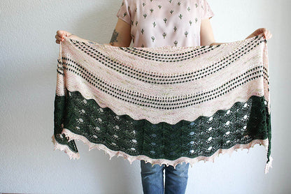 Bobble Lace Shawl Knitting Pattern